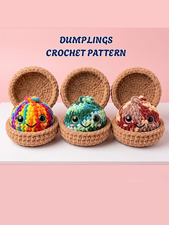 Dumpling and Steamer Crochet Pattern